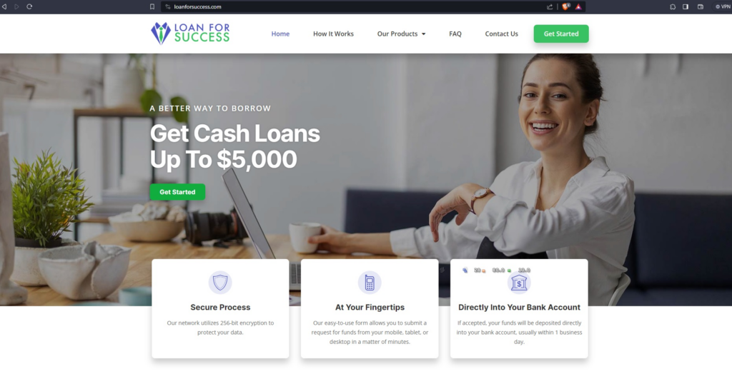 loan for success website