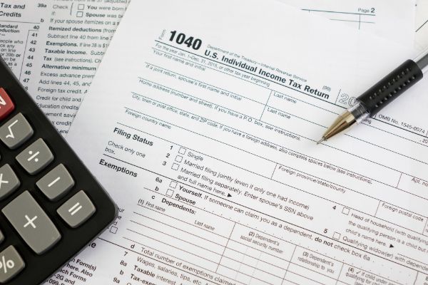 federal income tax return documents